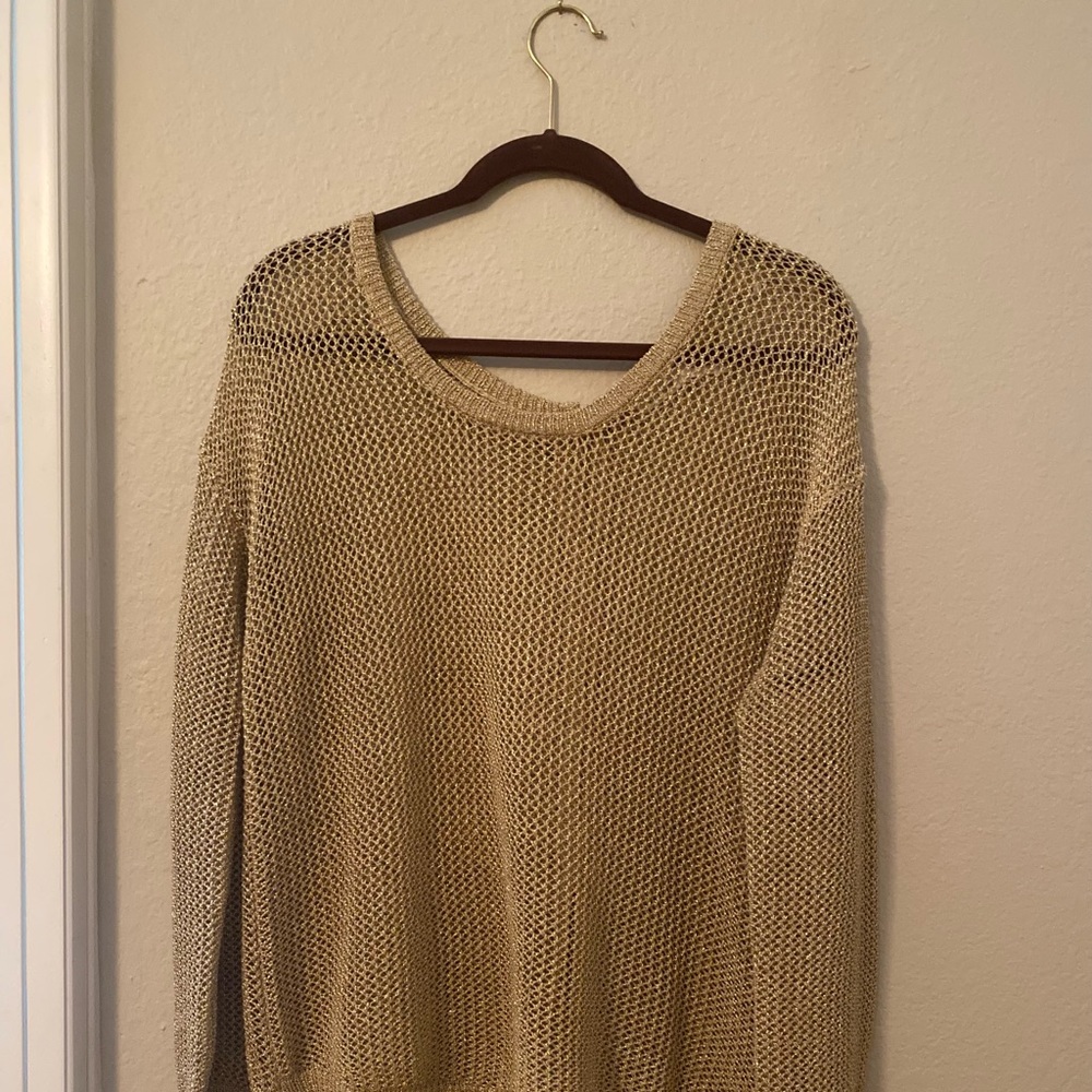 Metallic Gold sweater